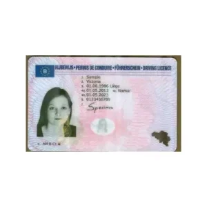 BELGIAN DRIVER’S LICENSE