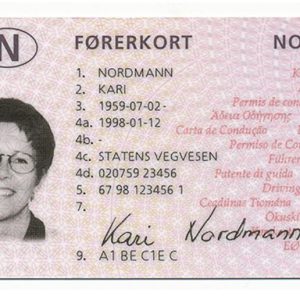 NORWAY DRIVER’S LICENSE