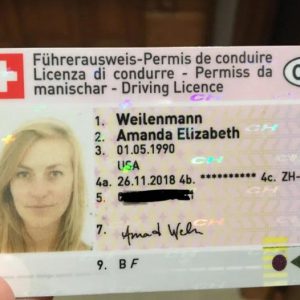 SWISS DRIVER’S LICENSE